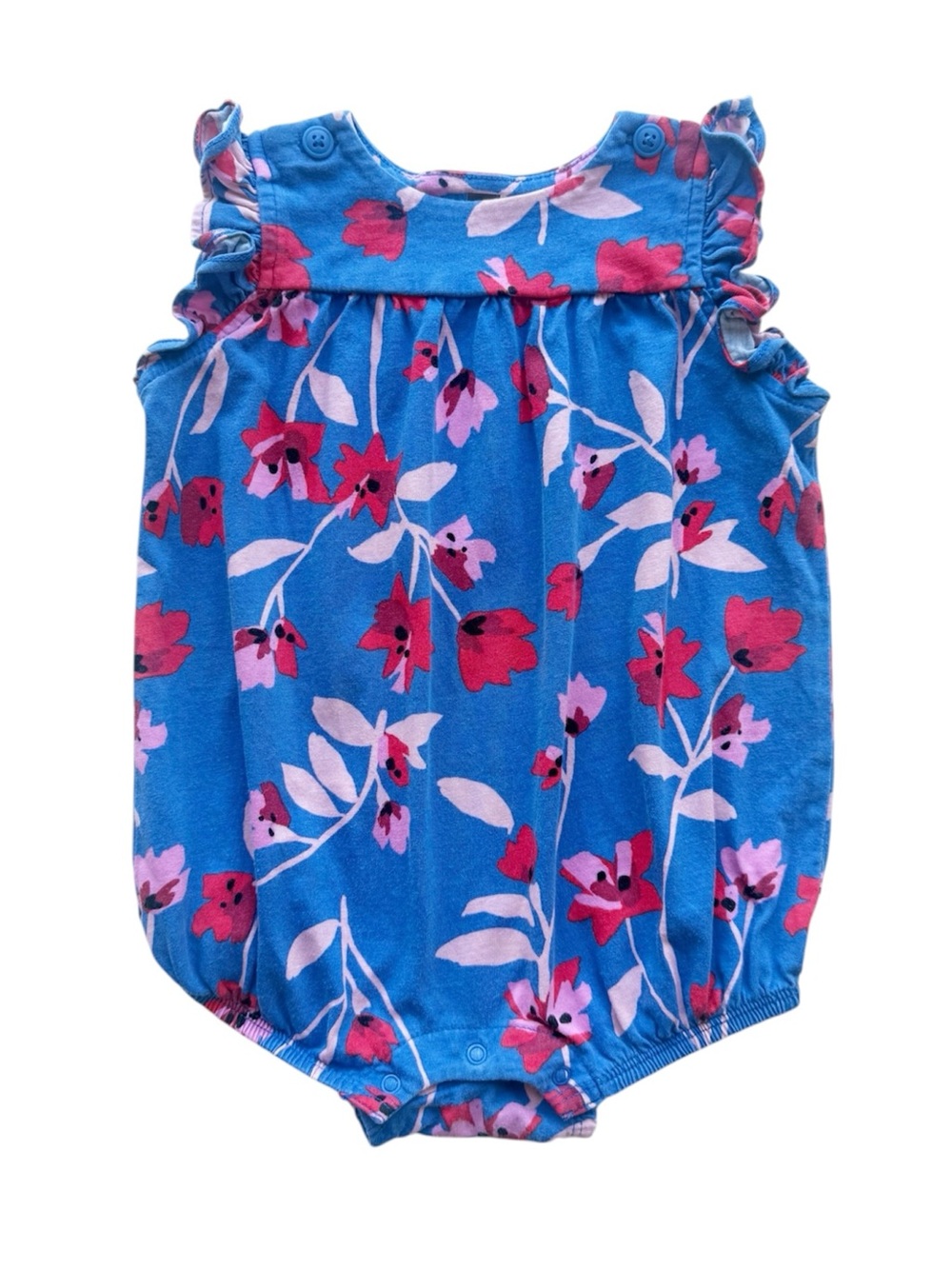Tea Collection Floral Romper 12-18M